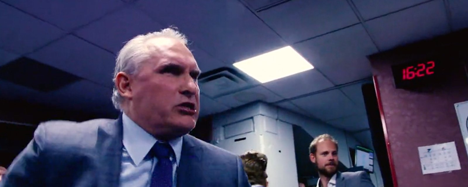 VIDEO: St. Louis Blues coach Craig Berube fired up in dressing room!