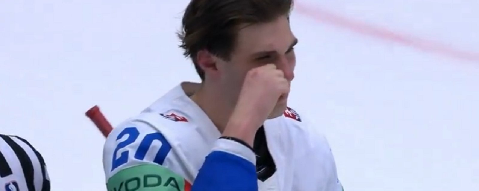 Juraj Slafkovsky taunts opponents at World Championship.