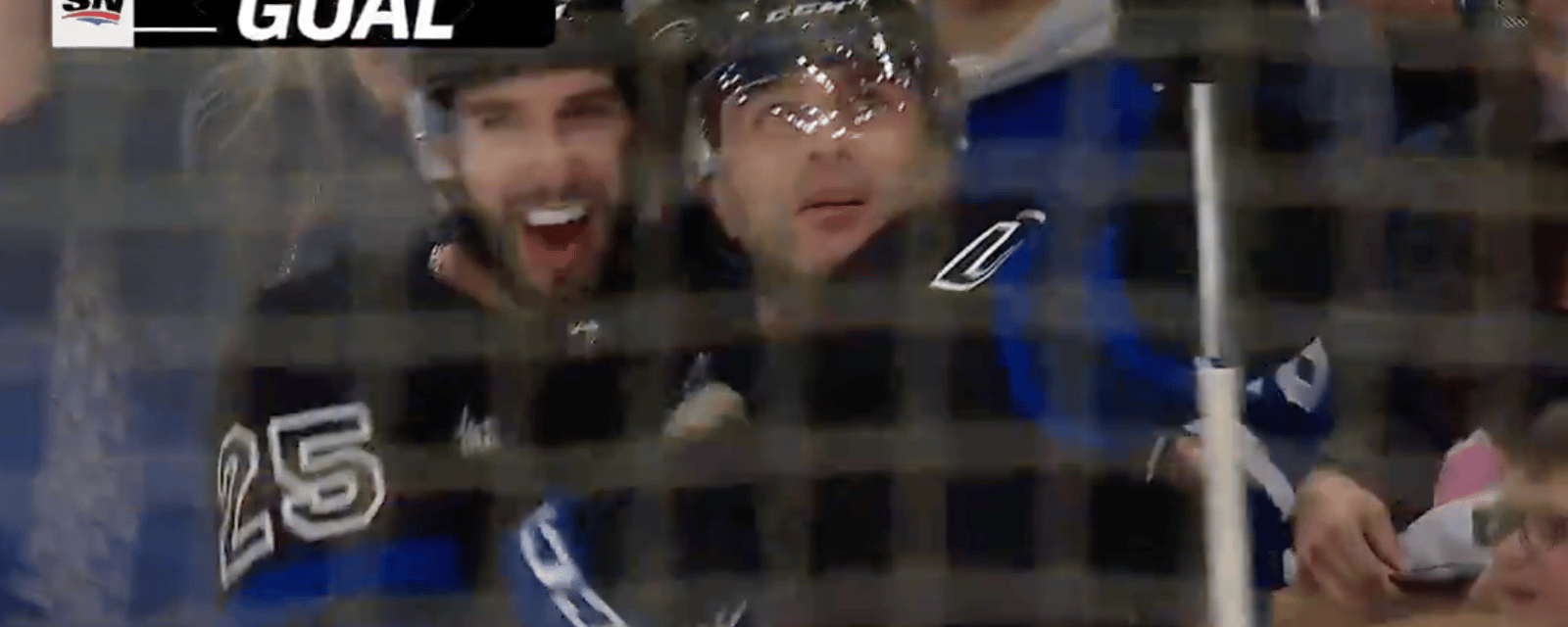 Incredible moment for Leafs D Mark Giordano 