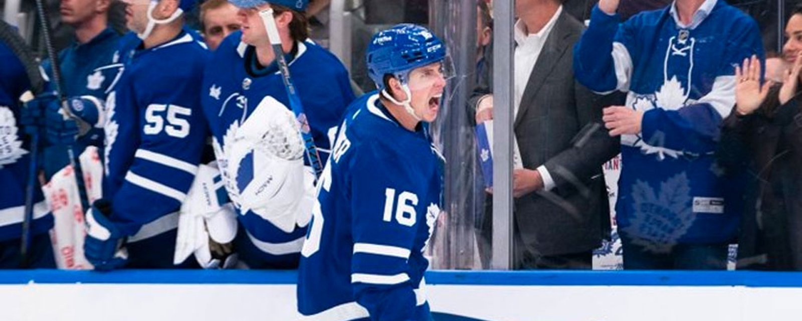 Scotiabank Arena is ROCKING after Leafs take it to Tampa in 1st period