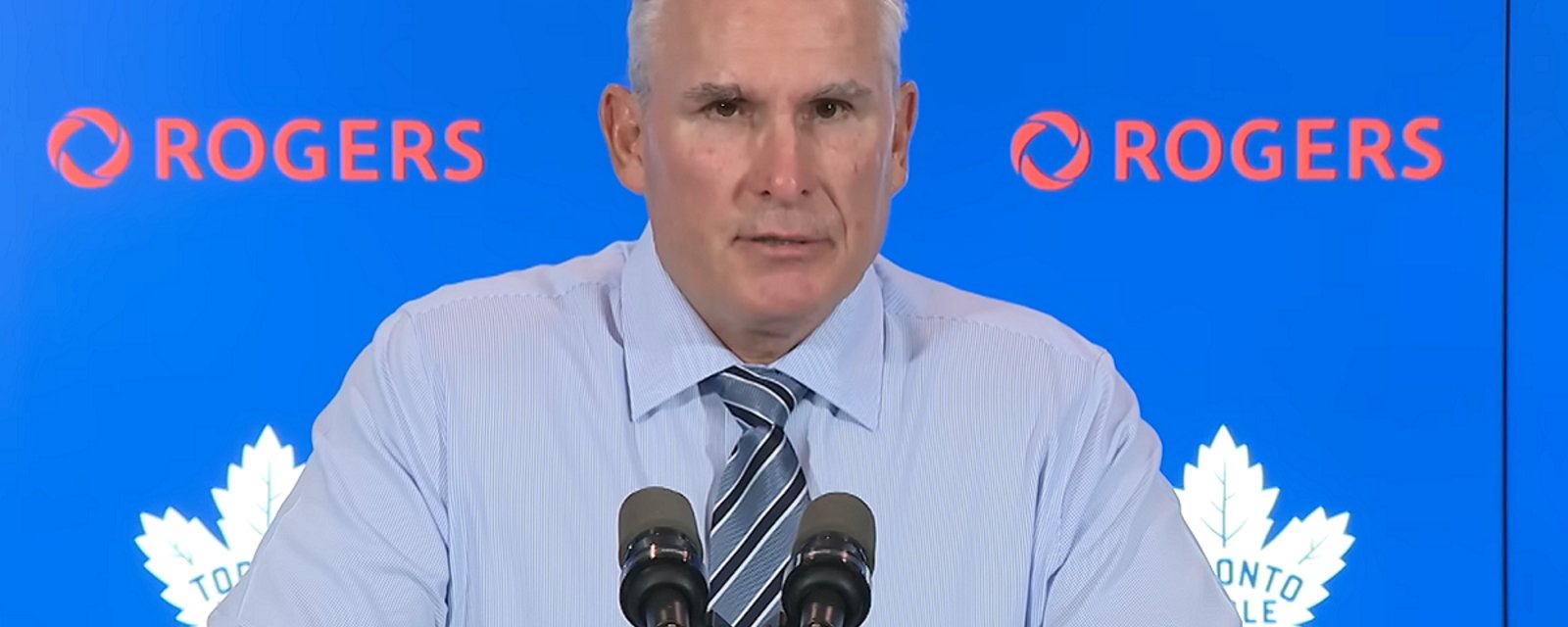 Maple Leafs unveil lineup for Game 1 against the Panthers.