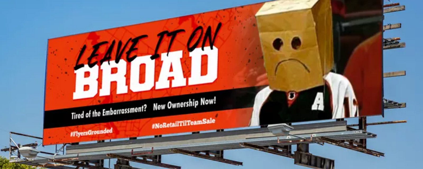 Outraged Flyers fans launch hilarious campaign for a new owner.