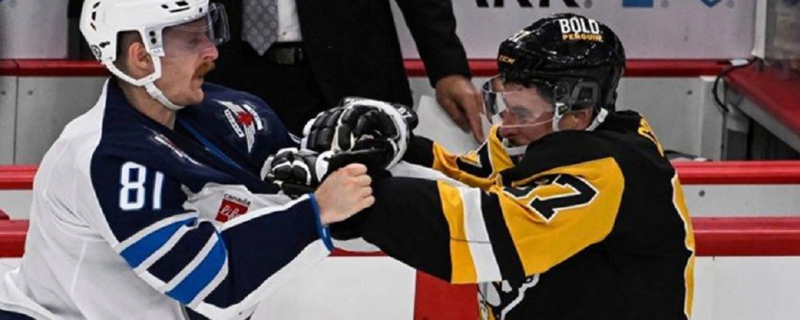 Kyle Connor calls out Sidney Crosby after fight on Friday.