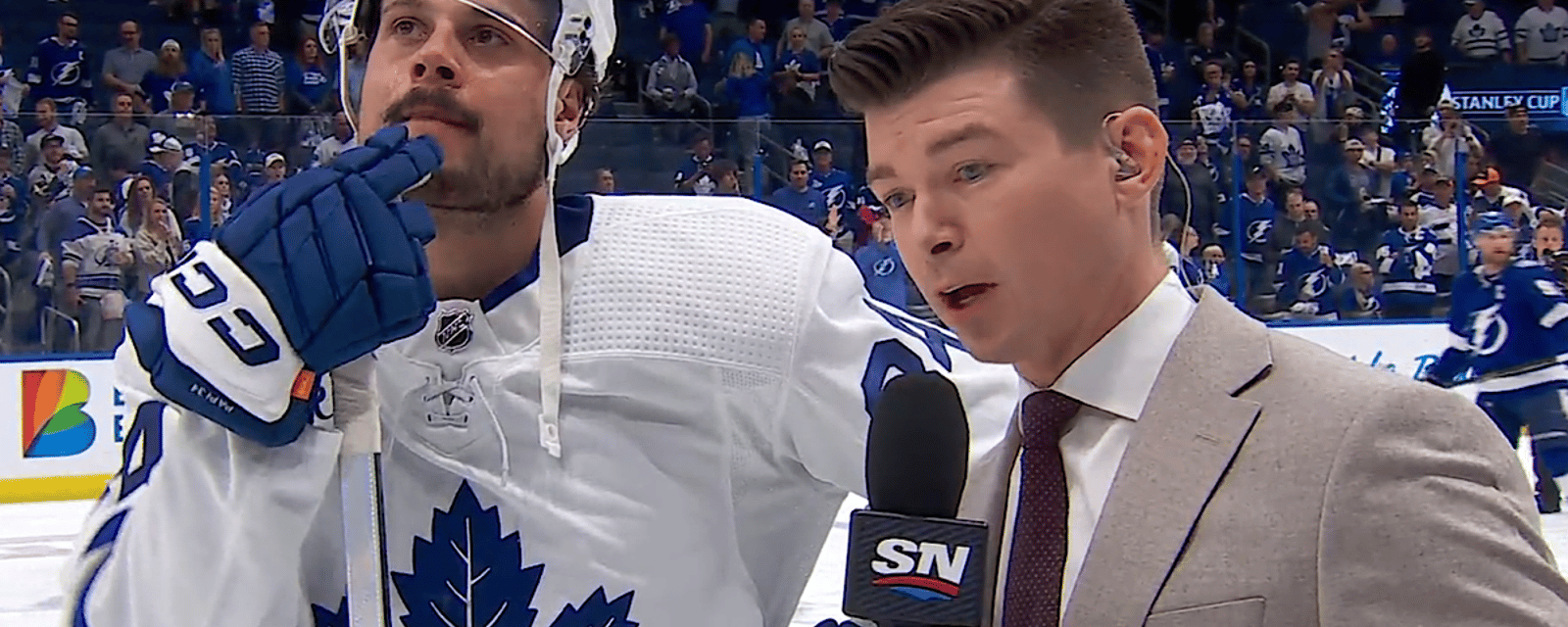 Auston Matthews sounds off on teammate Ryan Reaves.