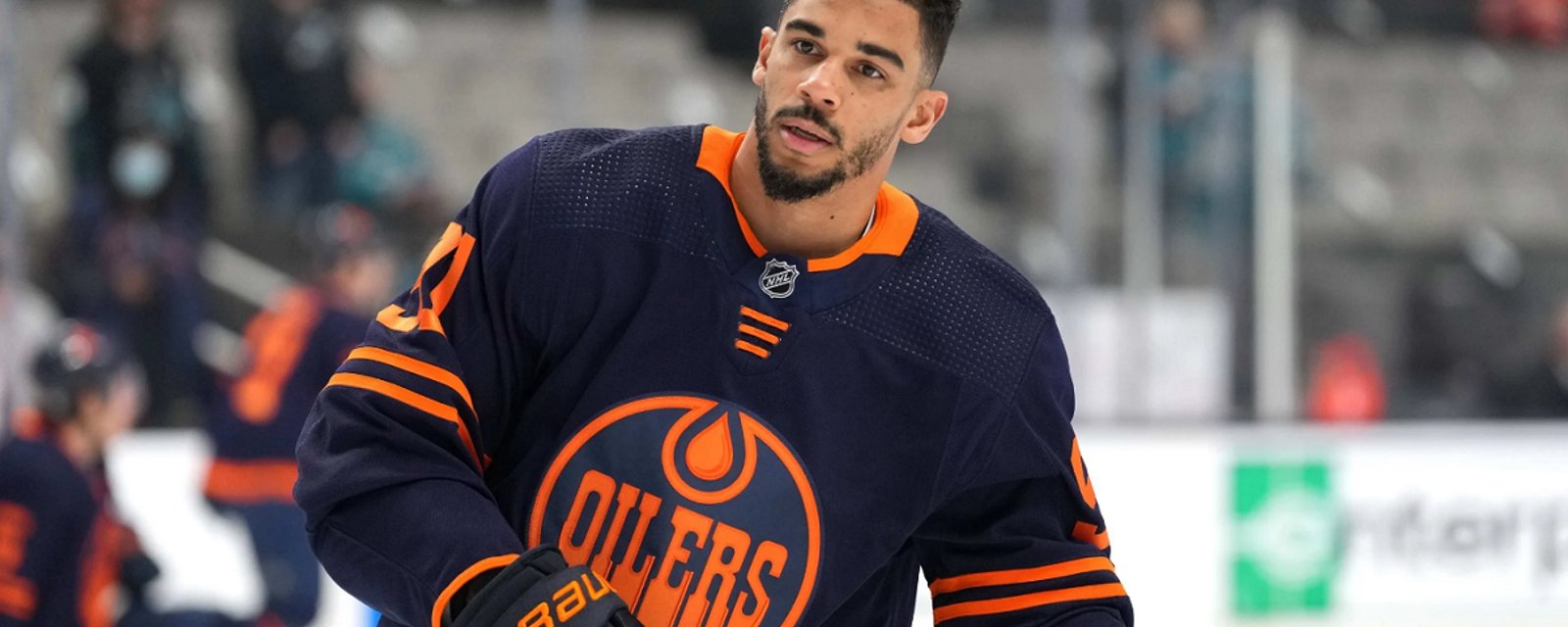 Evander Kane injured, out of the lineup tonight.