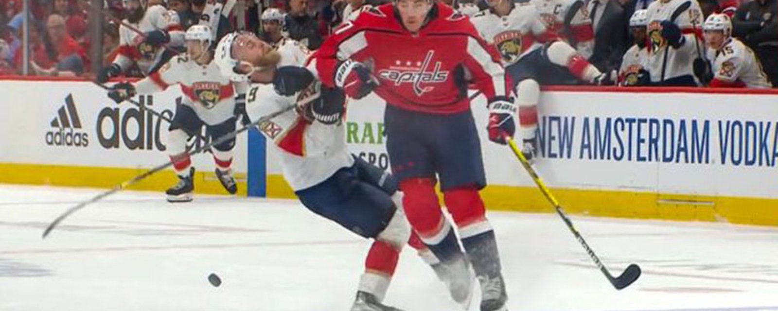 No punishment coming for T.J. Oshie after hit on Sam Bennett
