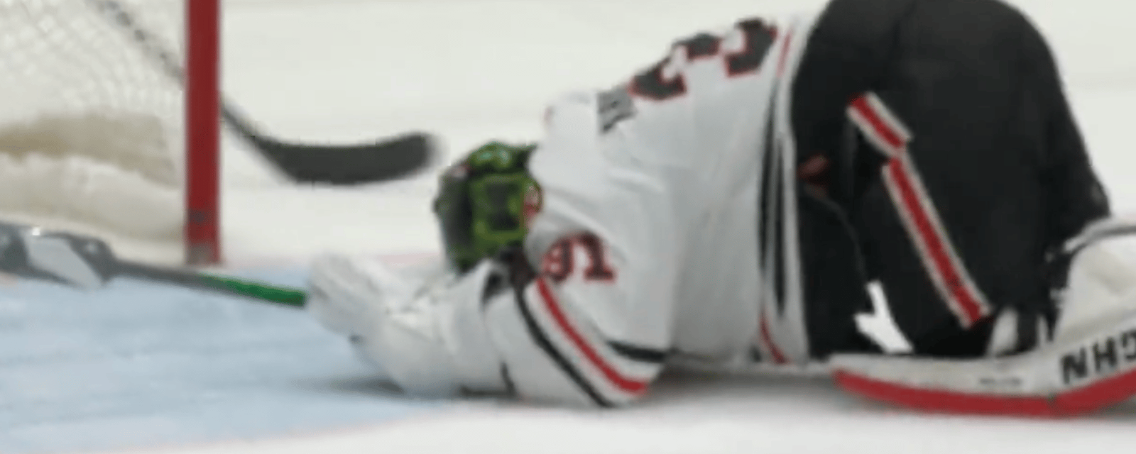 Anton Khudobin humiliates himself in first game with Blackhawks