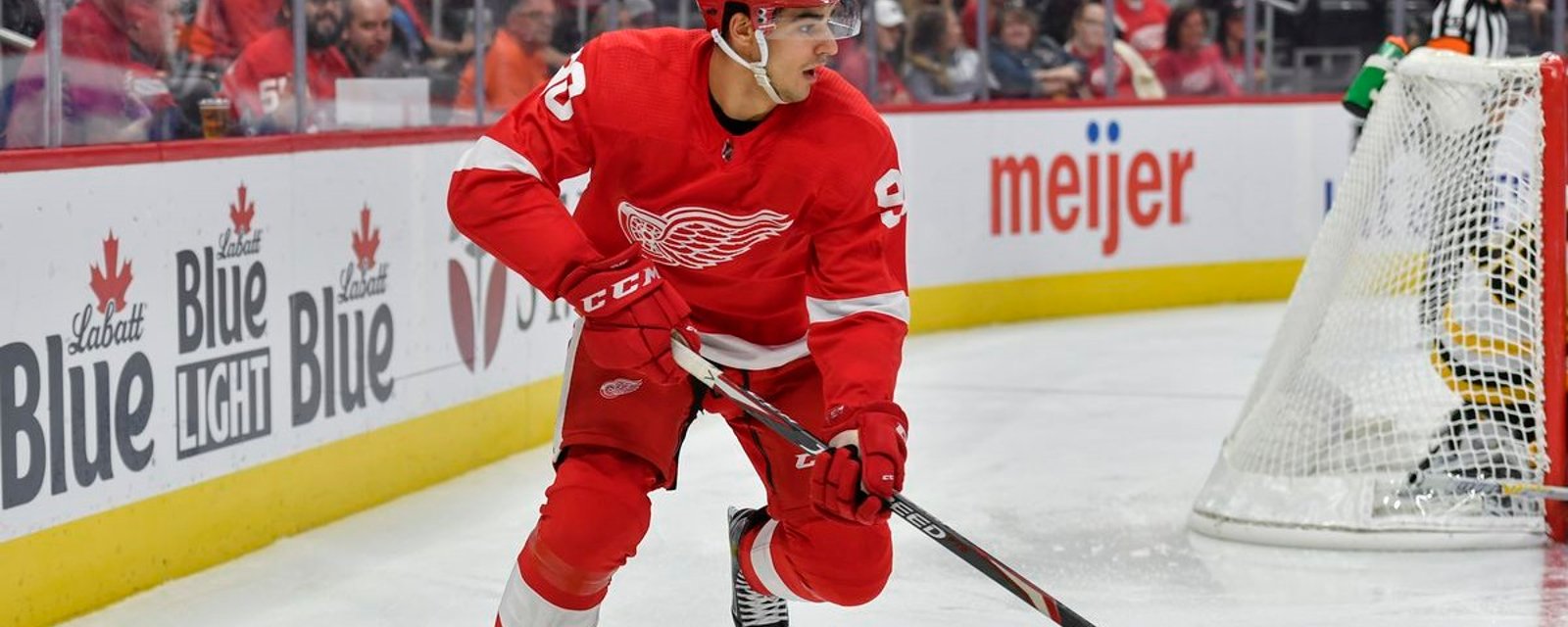 Red Wings call up Veleno shines in loss to Maple Leafs.