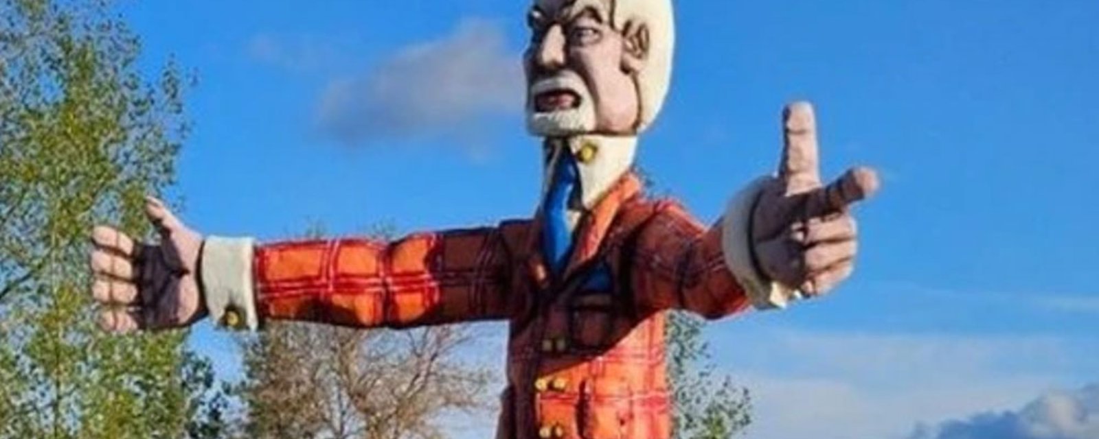 Saskatchewan town unveils 15 foot tall Don Cherry statue