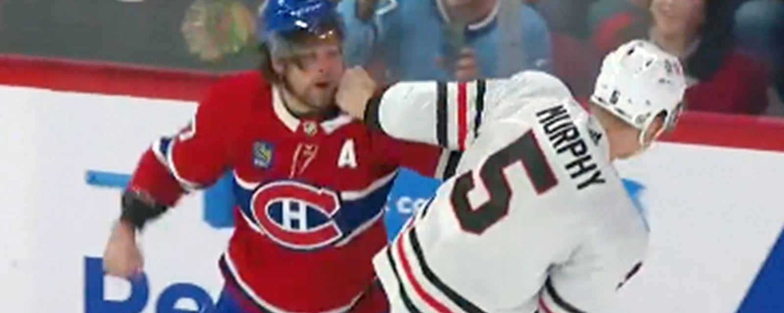 Josh Anderson absolutely pummels Connor Murphy for huge hit on captain Nick Suzuki