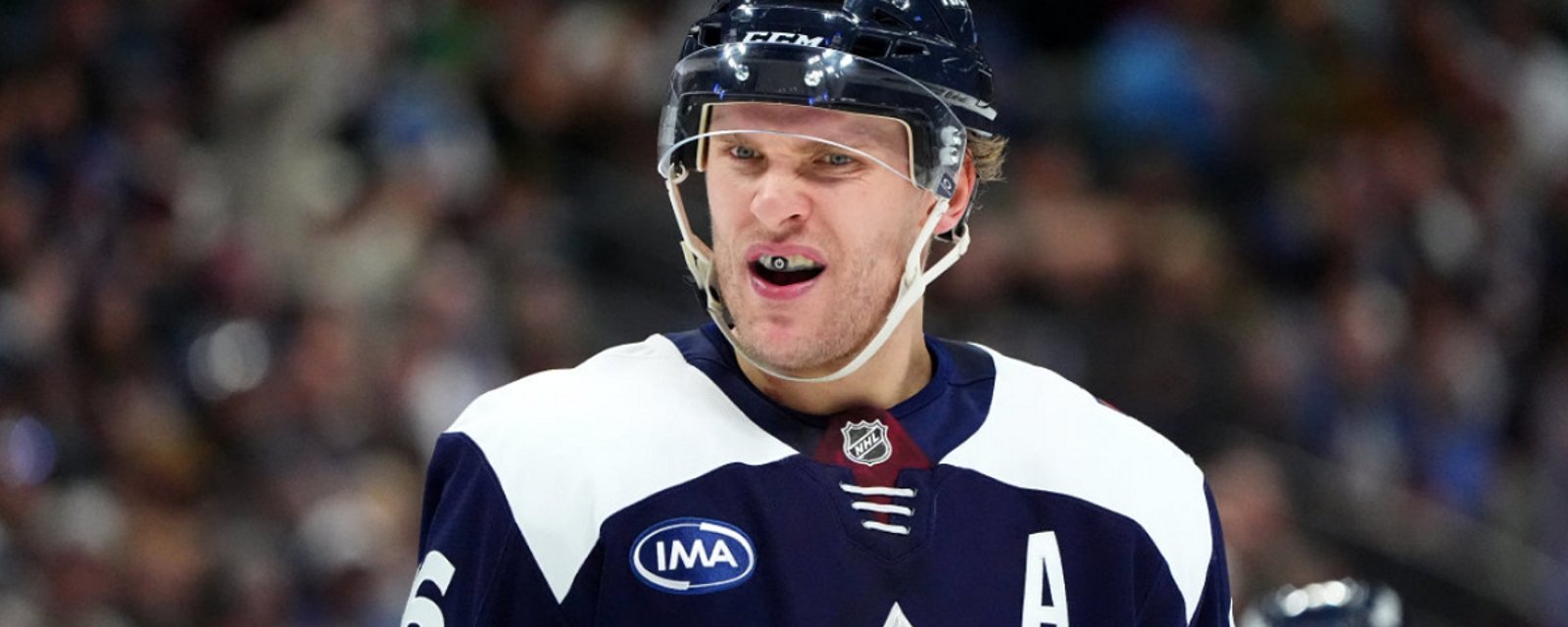 Mikko Rantanen not happy with trade to Carolina.