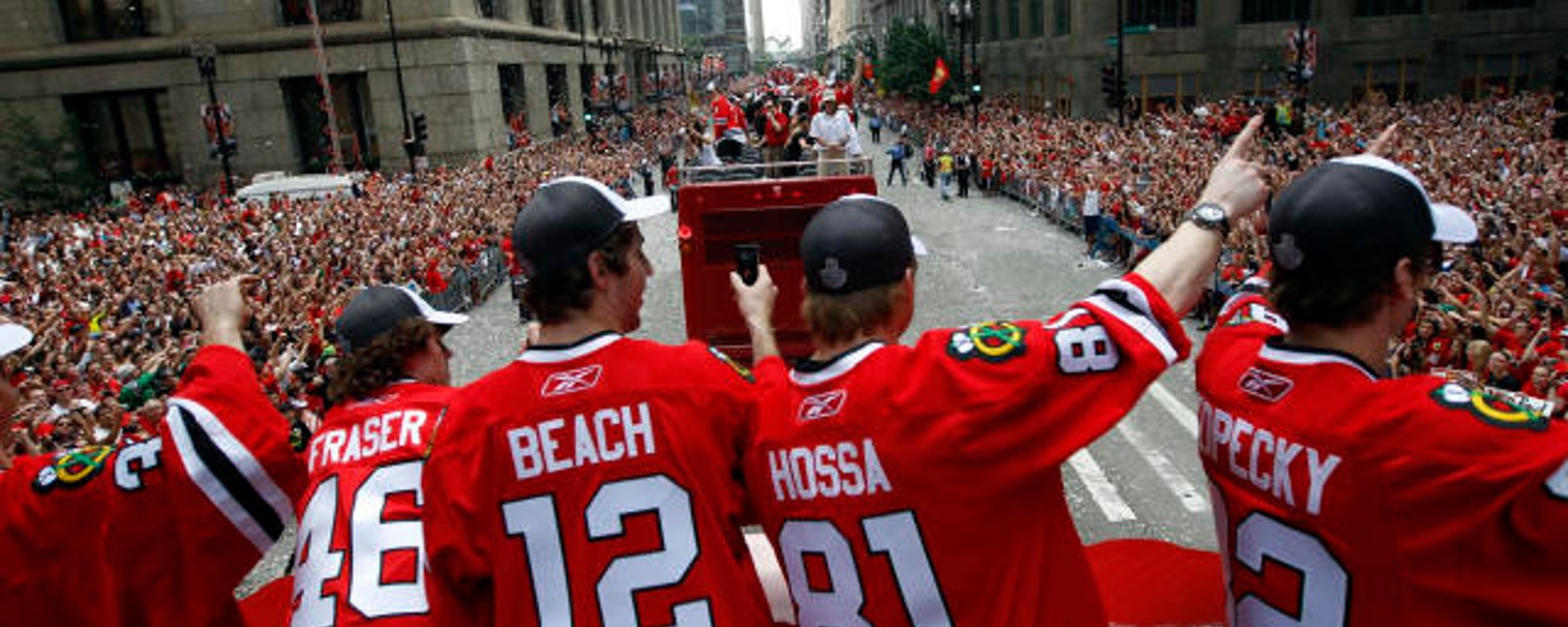 Kyle Beach trends during Marian Hossa jersey retirement 