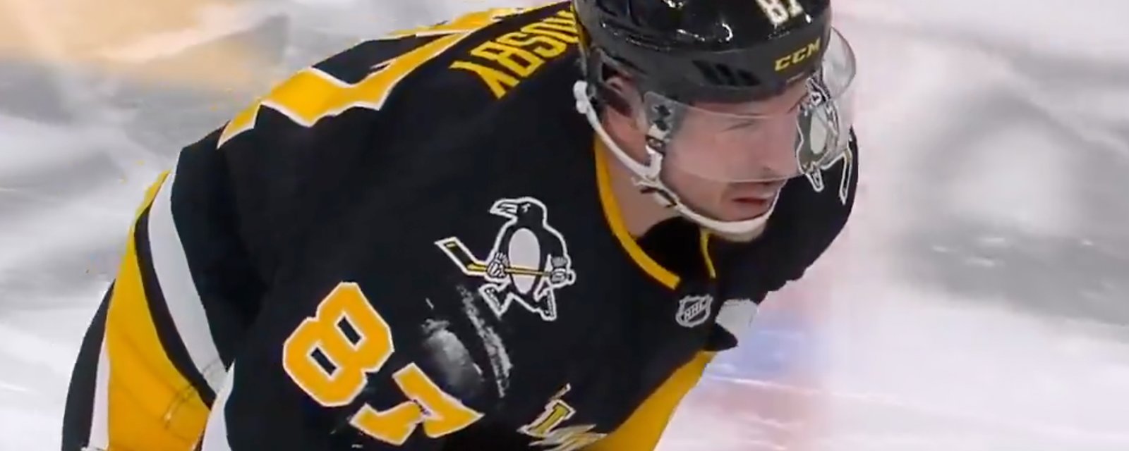 Something went wrong with Sidney Crosby’s injury after last night’s game!