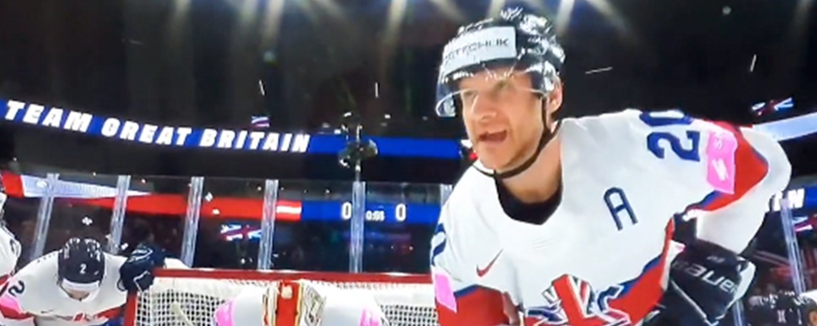 Viewers get an earful when cameras get too close to Team Great Britain's pre-game pep talk