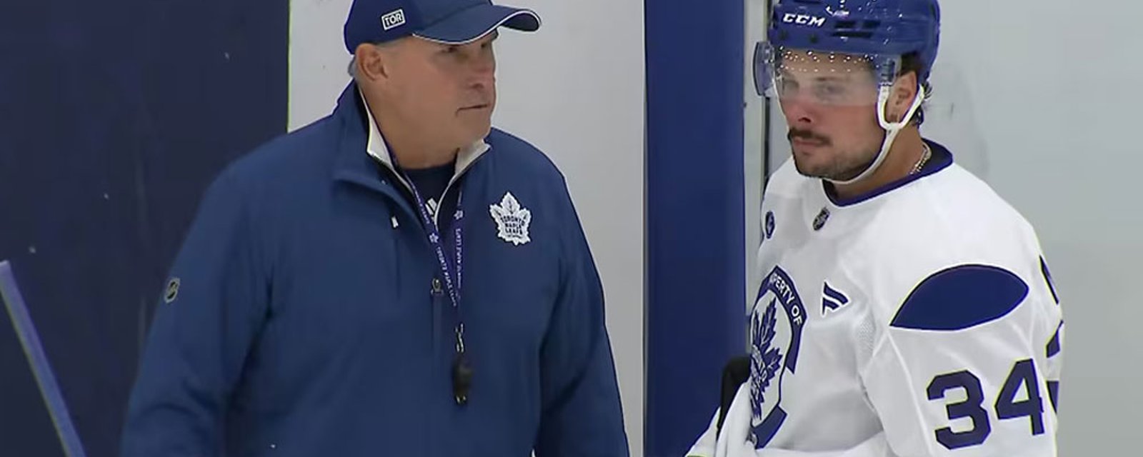 Craig Berube gives an update on Auston Matthews' injury status