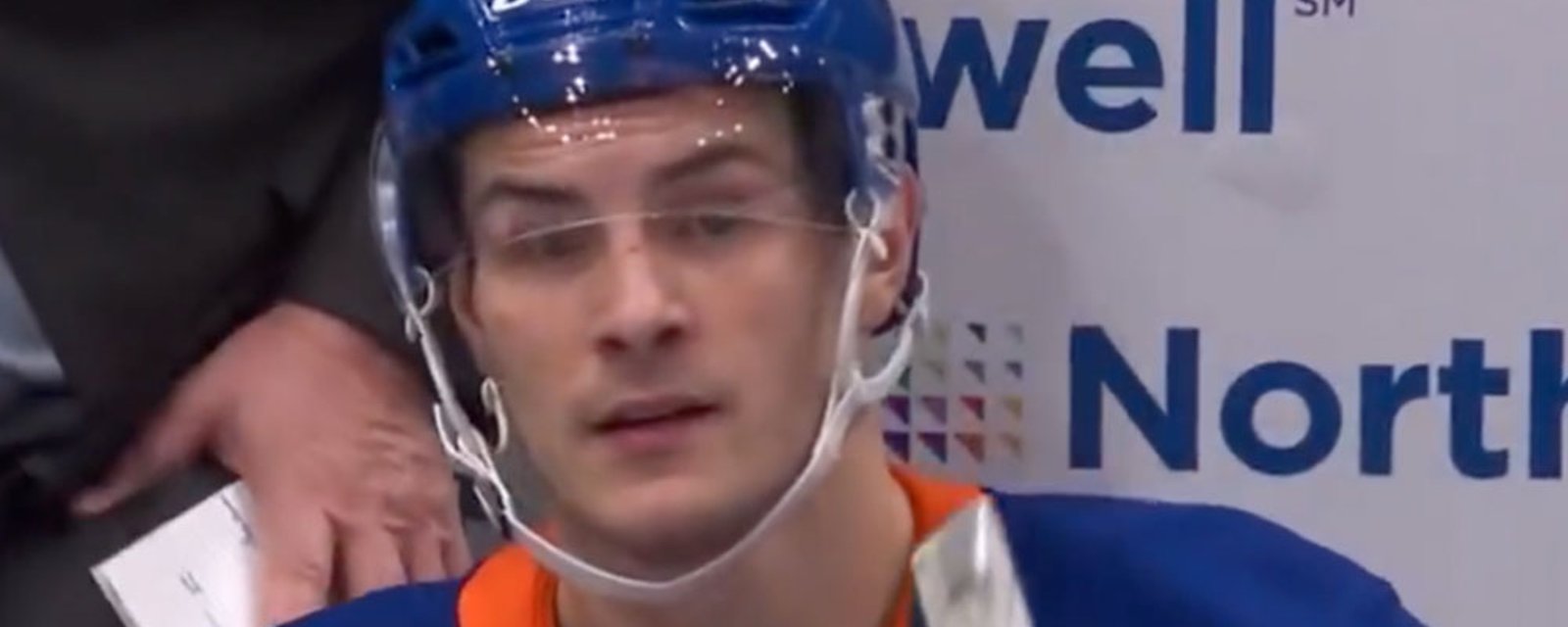 Cameras catch Mat Barzal slamming the Islanders and their fans