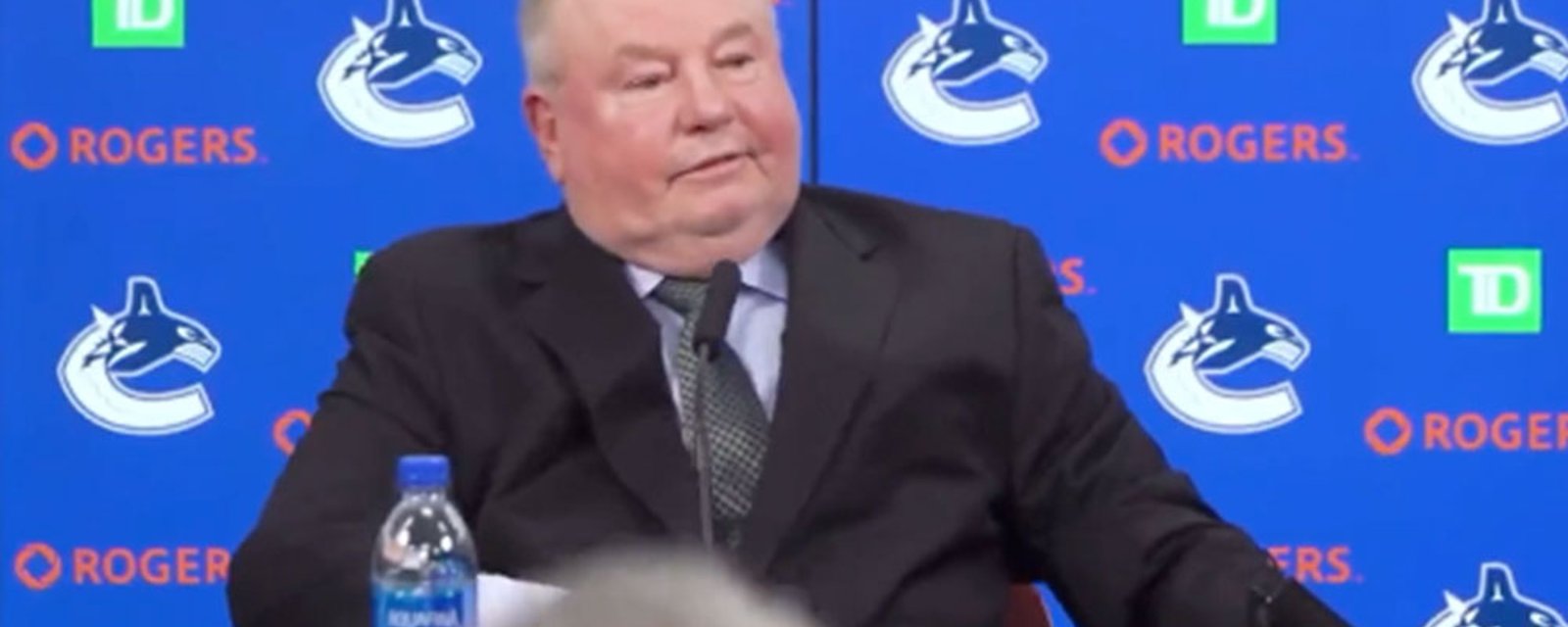 Boudreau drops his first “F bomb” with Canucks live on camera