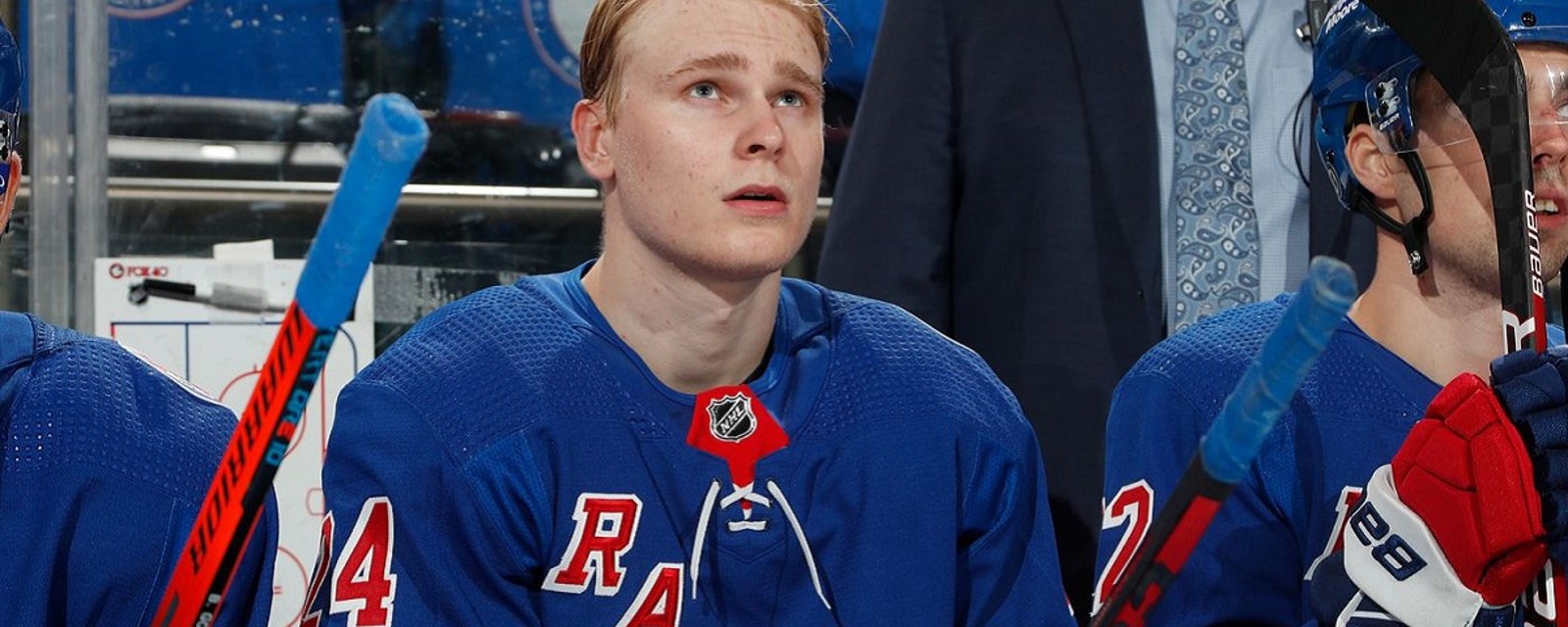 Rangers lose Kaapo Kakko to ugly looking injury on Saturday.