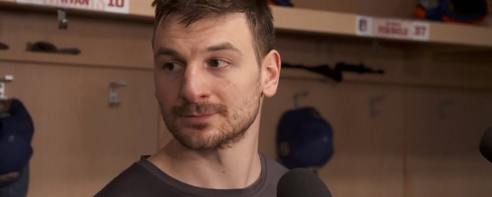 Zach Hyman gets attacked by bozo reporter!