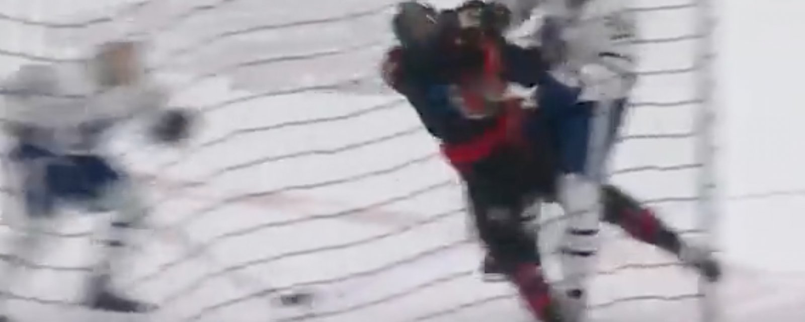 Thomas Chabot gets run over by the Wayne Simmons’ train!