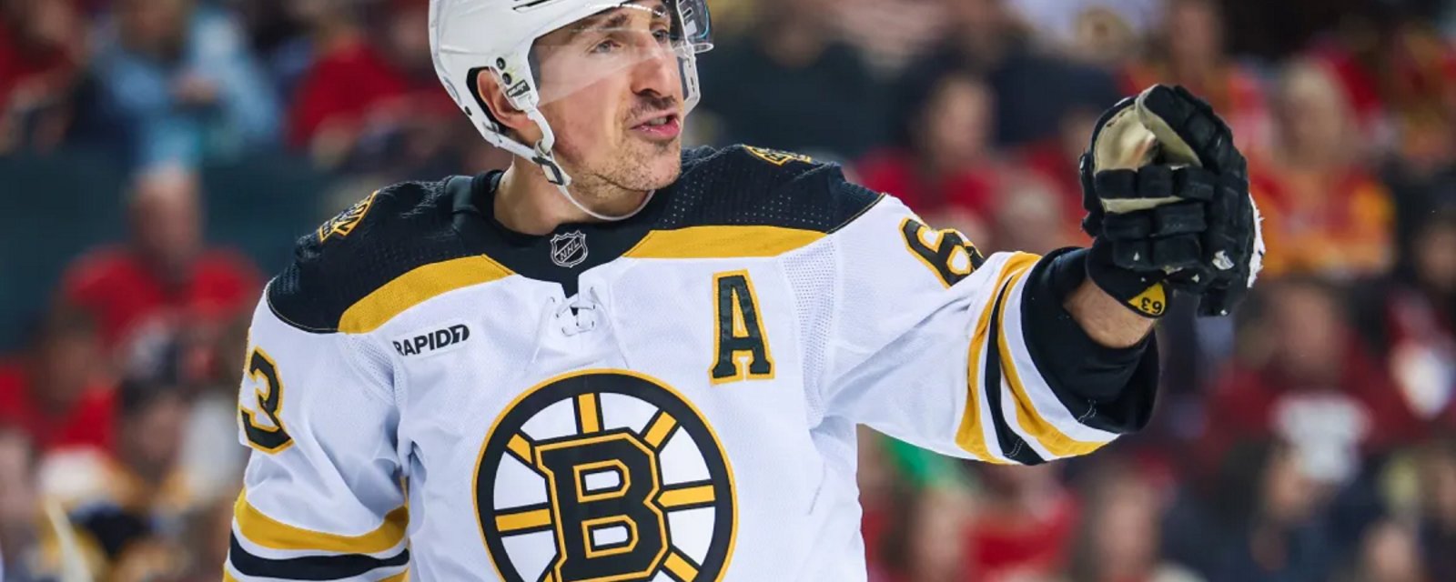 Brad Marchand calls out the NHL after Game 4 on Sunday.