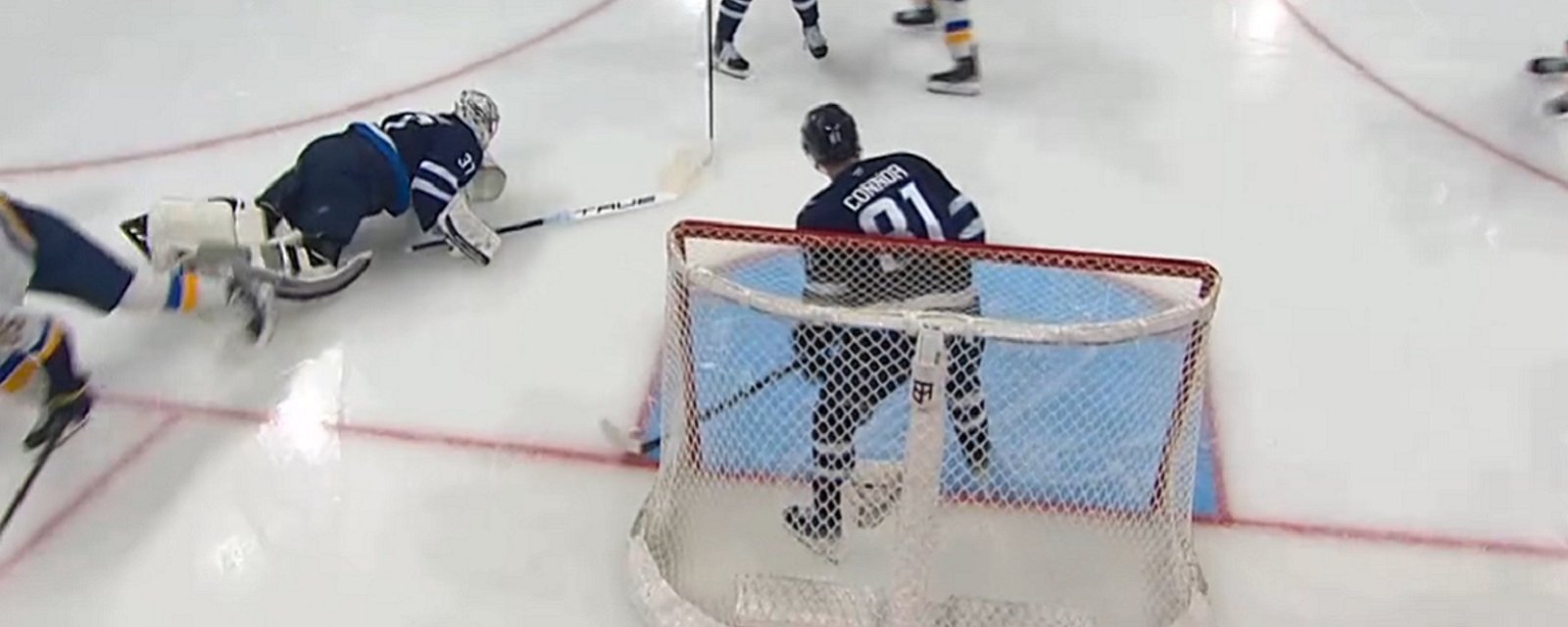 Hellebuyck gives up a goal on the first shot of Game 7.