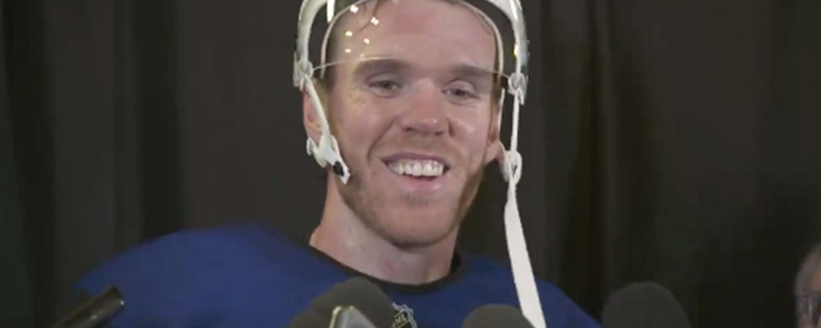 McDavid takes a jab at the city of Edmonton this morning