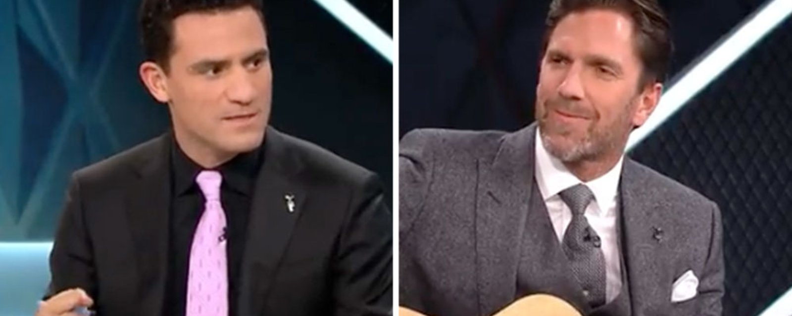 Biz and Lundqvist belt out Metallica tune during TNT intermission segment