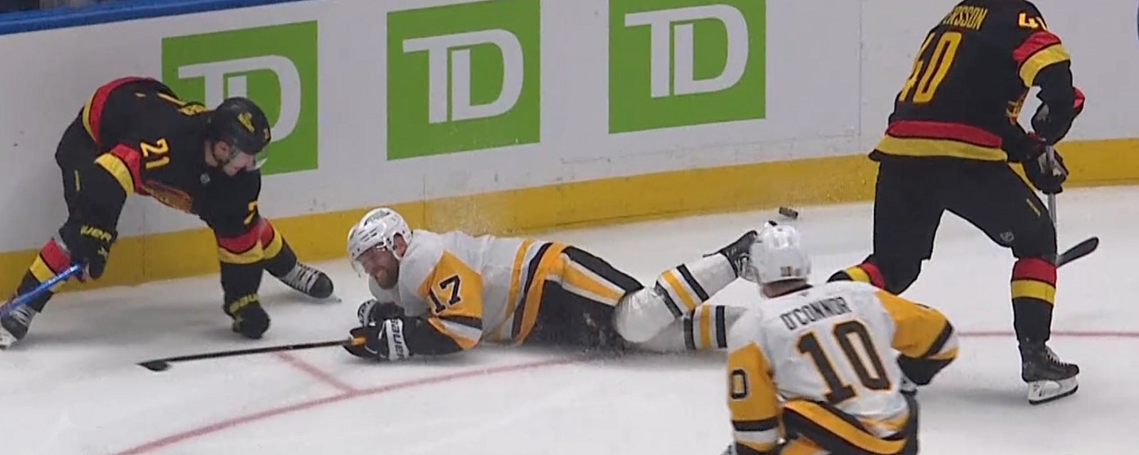 Loss of Bryan Rust adds injury to insult in terrible game for Penguins.