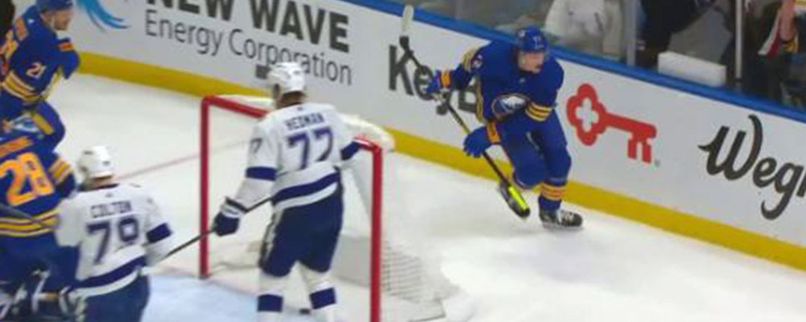 Tage Thompson scores an absolutely ridiculous goal of the year candidate