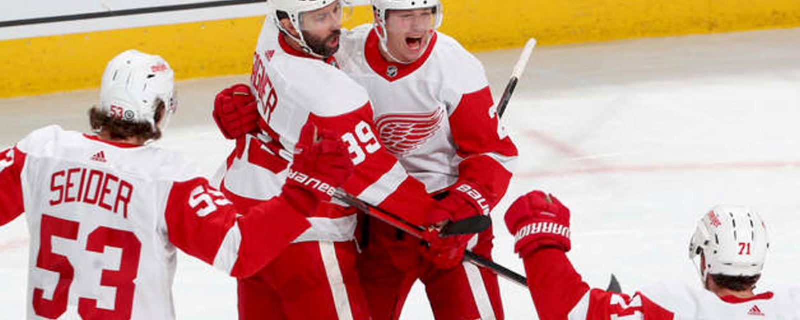 Lucas Raymond powers his way into the Red Wings record books! 