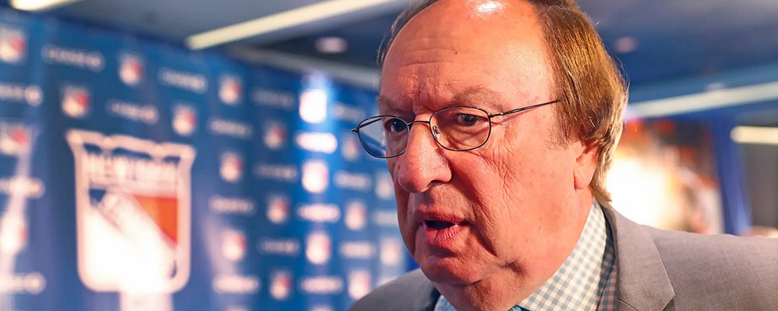 Sam Rosen sends heartbreaking message to the Rangers locker room.