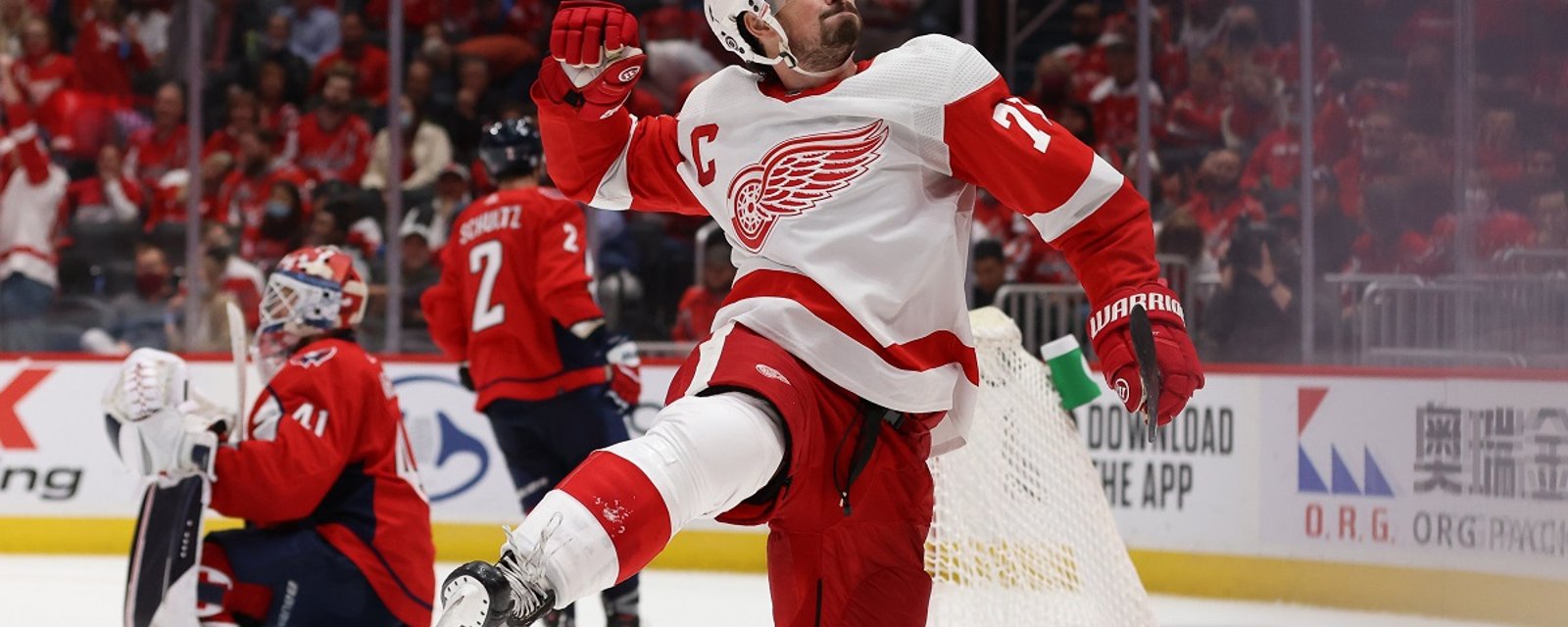 Dylan Larkin was fueled by trash talk at the NHL All-Star Game.