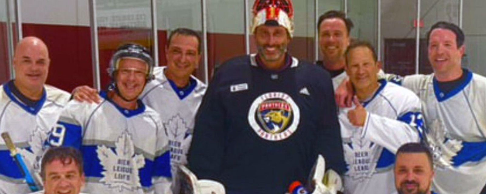 Luongo crashes beer-league game after team posts 'goalie needed' ad on Facebook