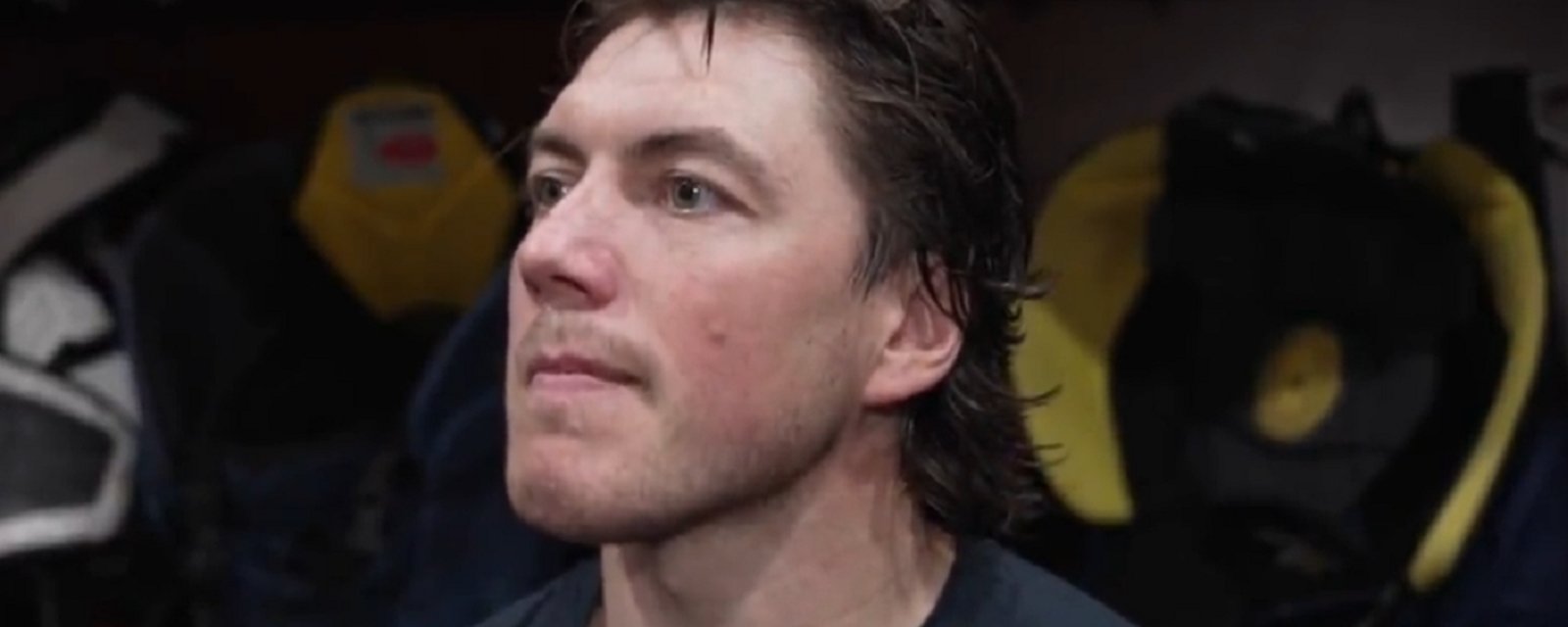 T.J. Oshie explains his decision to wear a neck guard.