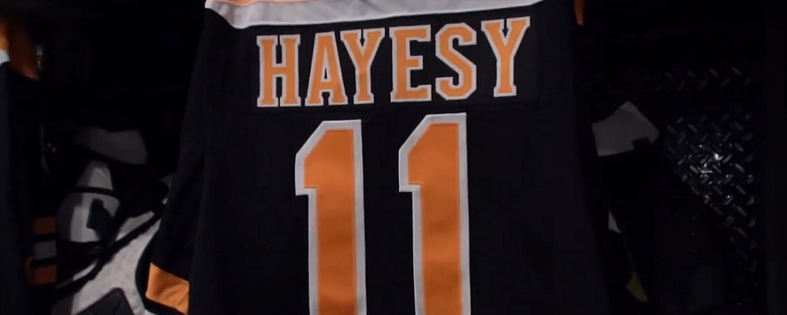 Bruins &amp; Panthers honor Jimmy Hayes during the same game.