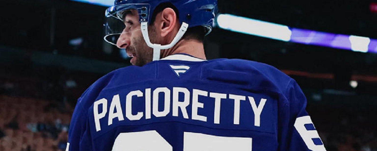 Max Pacioretty suddenly pulled from Leafs’ lineup minutes before the game!