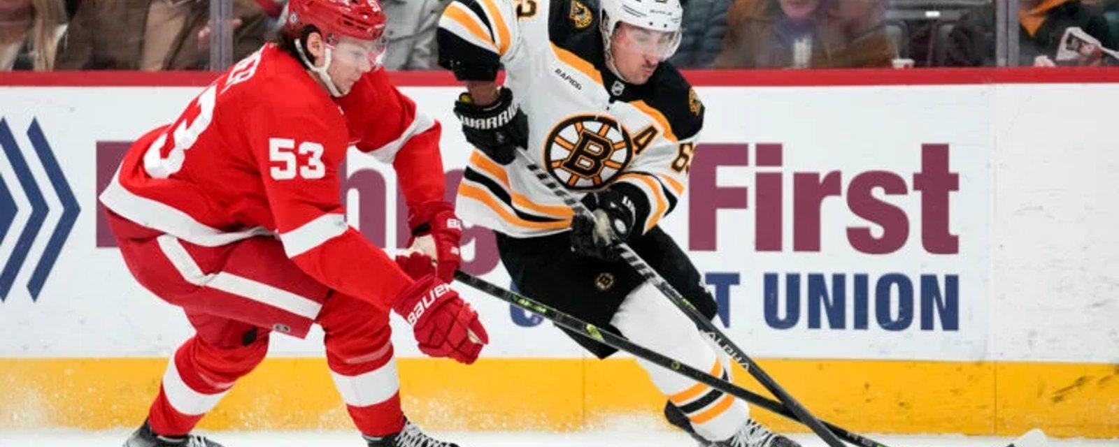 Red Wings clap back at Brad Marchand on Twitter