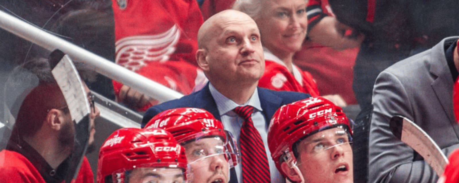 Red Wings head coach Derek Lalonde releases a statement 