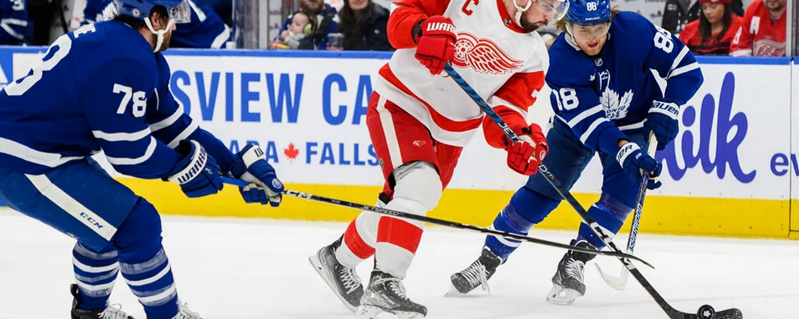 Red Wings vs Maple Leafs rescheduled on Sunday night.