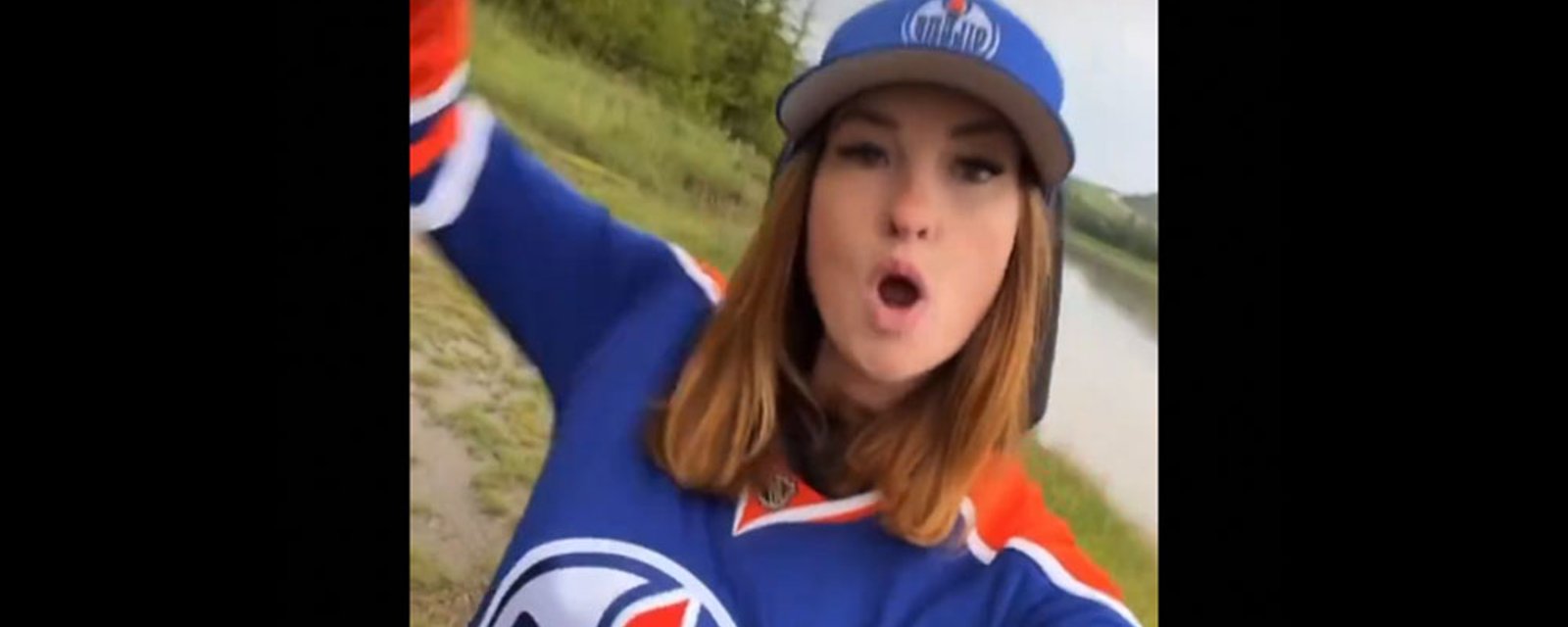 “Oilers Girl” goes viral with a new video posted on social media