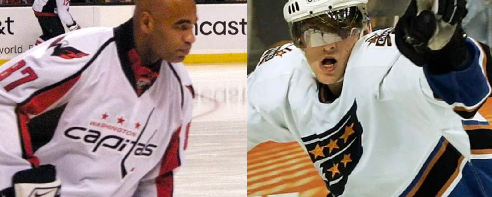 Alex Ovechkin confronted enforcer Donald Brashear when they were teammates!