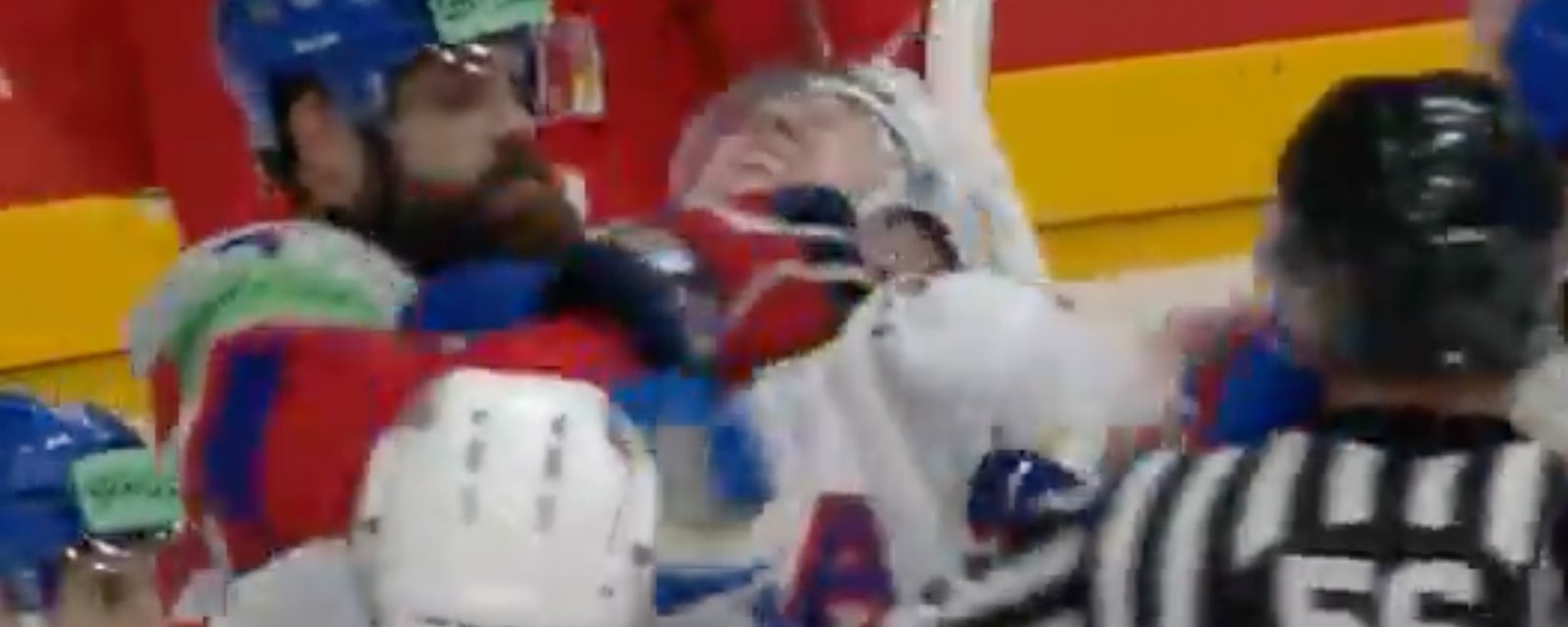 Brady Tkachuk appears to get choked out by Radko Gudas during a game!