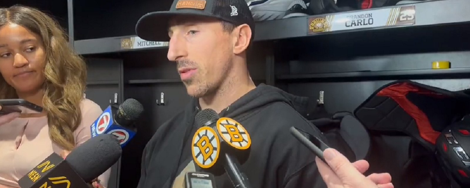Brad Marchand embarrassed to reveal his favorite hockey team.