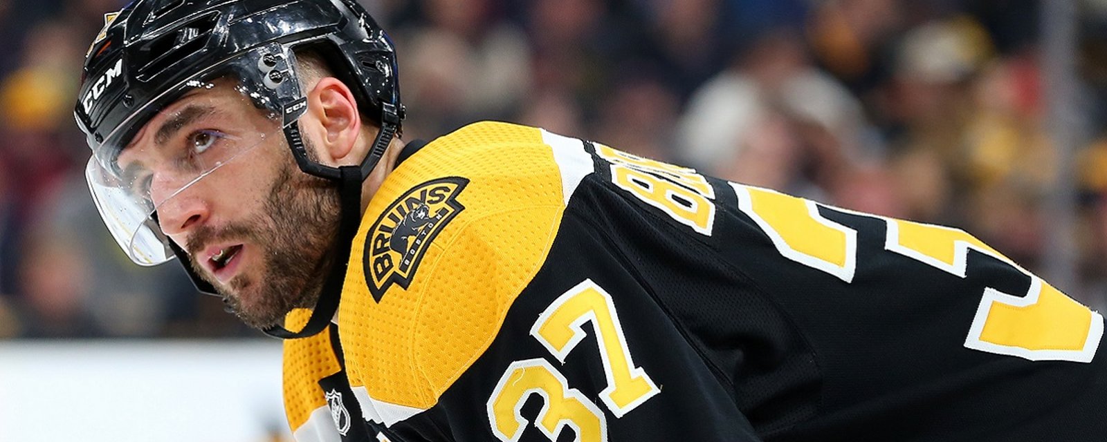 Patrice Bergeron asked about retirement following Game 7.