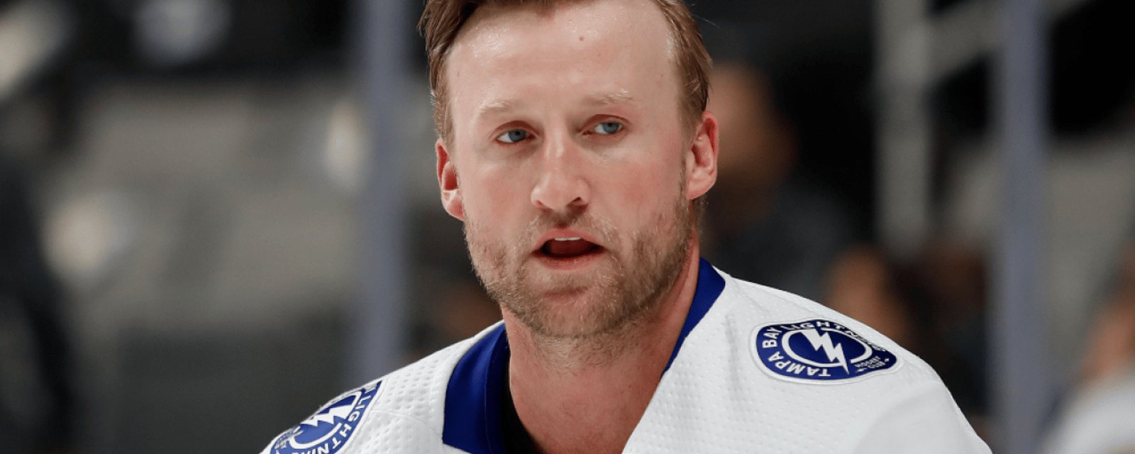 Blows keep coming to Steven Stamkos in Tampa despite 4-goal game last night! 
