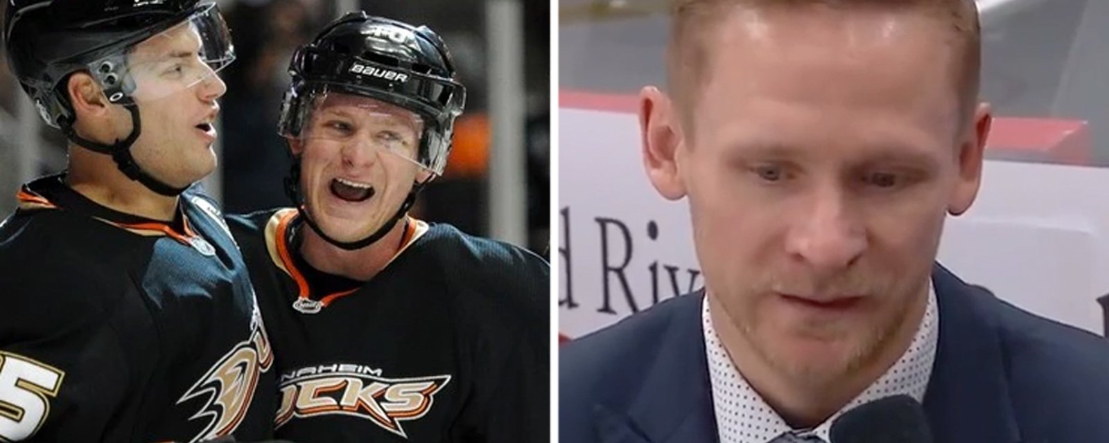 Corey Perry gets emotional talking about his good friend Ryan Getzlaf