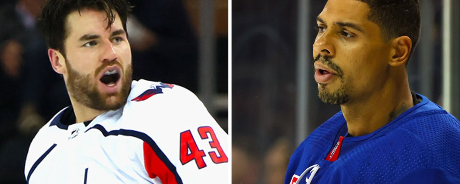 Tom Wilson backs down from Ryan Reaves' challenge this evening