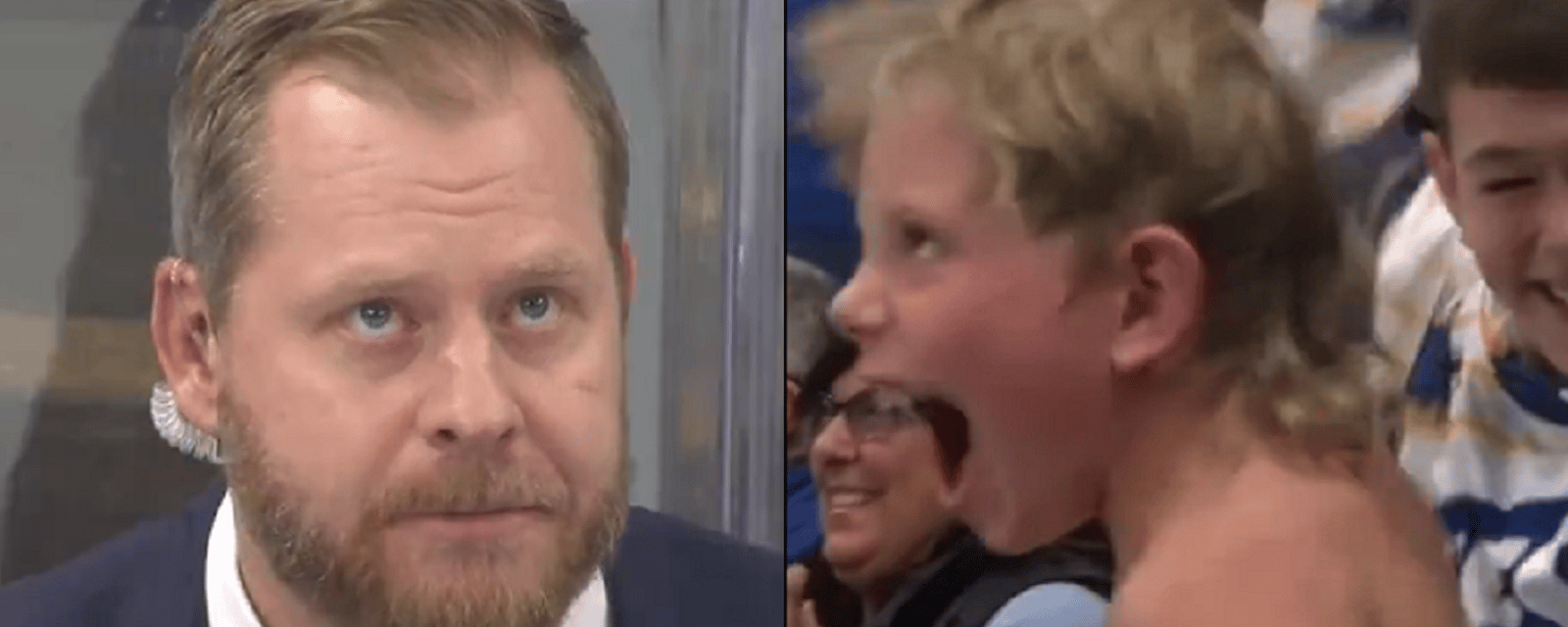 Steve Ott's son steals the show... in front of his dad.