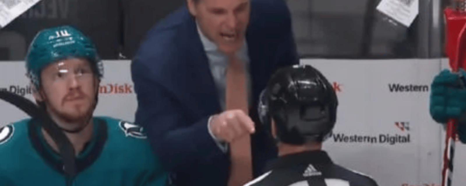 NHL punishes Sharks coach David Quinn for abuse of officials 